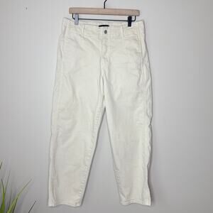 Banana Republic Premium High-Rise Straight Fit Cream Size 10 Jeans Pants Stretch
